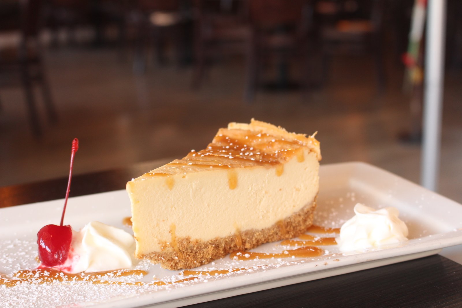 Slice of cheesecake