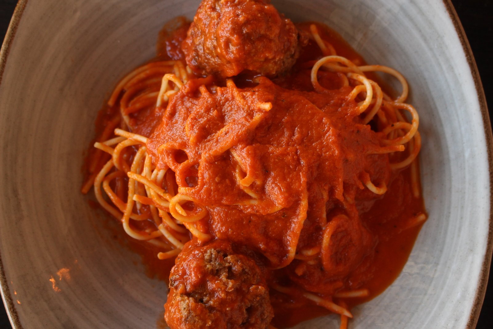Spaghetti and meatballs